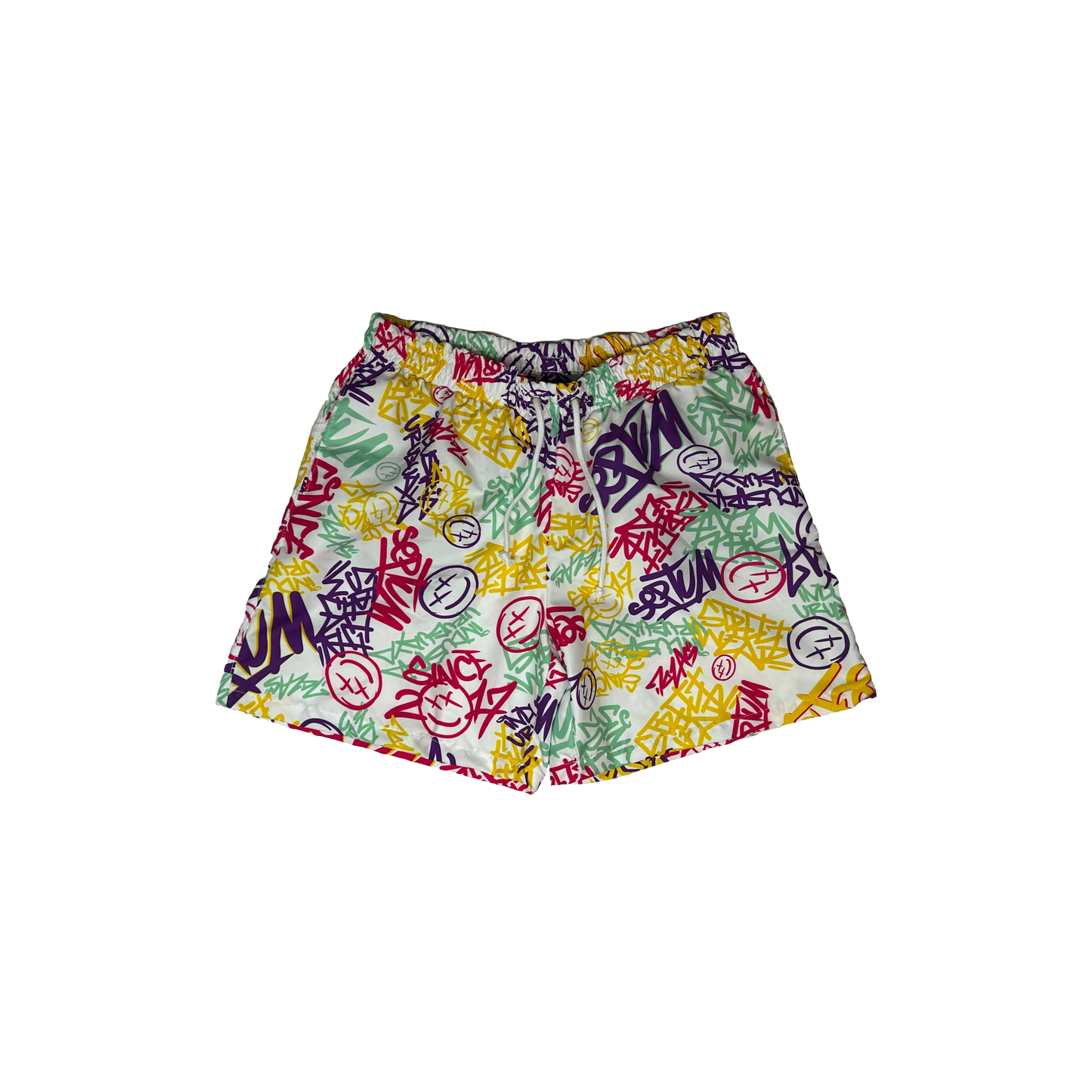 SHORT GRAFFITI BLANCO